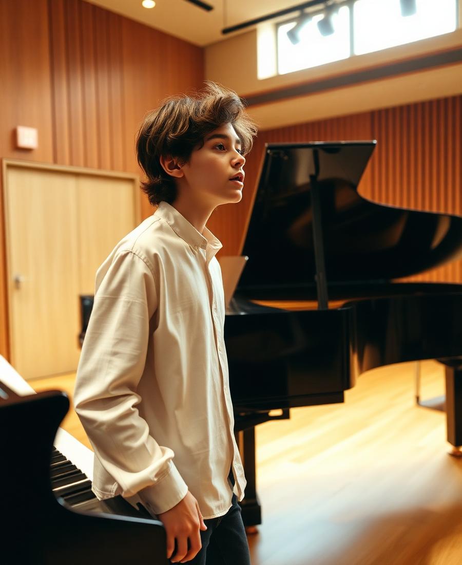 Zanger aan de piano
