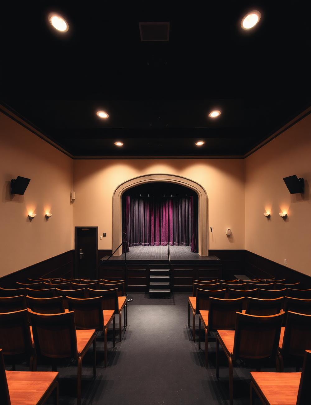 De zaal boven café Vrijburcht